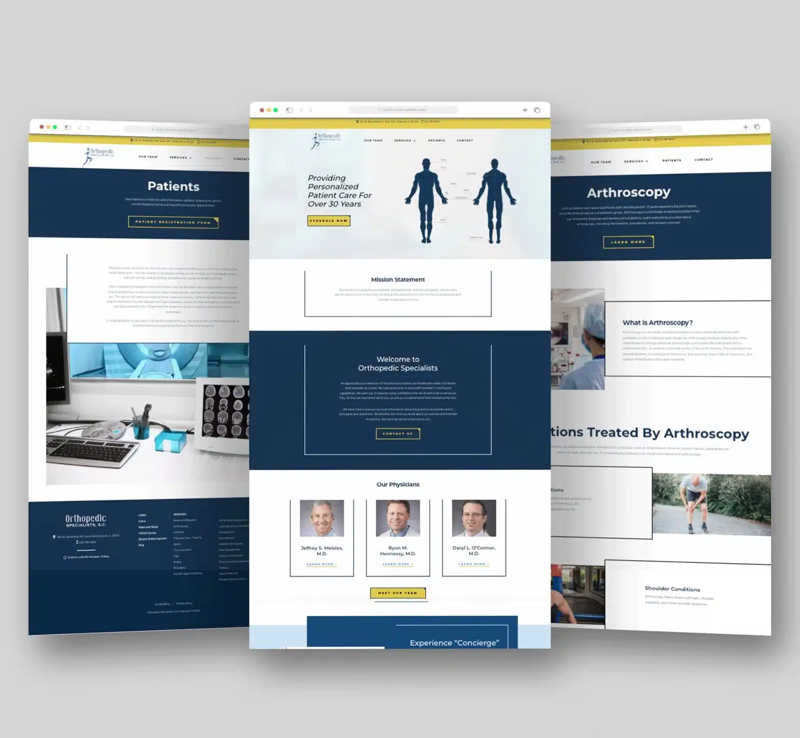 Orthopedic Specialist multiple landing pages template