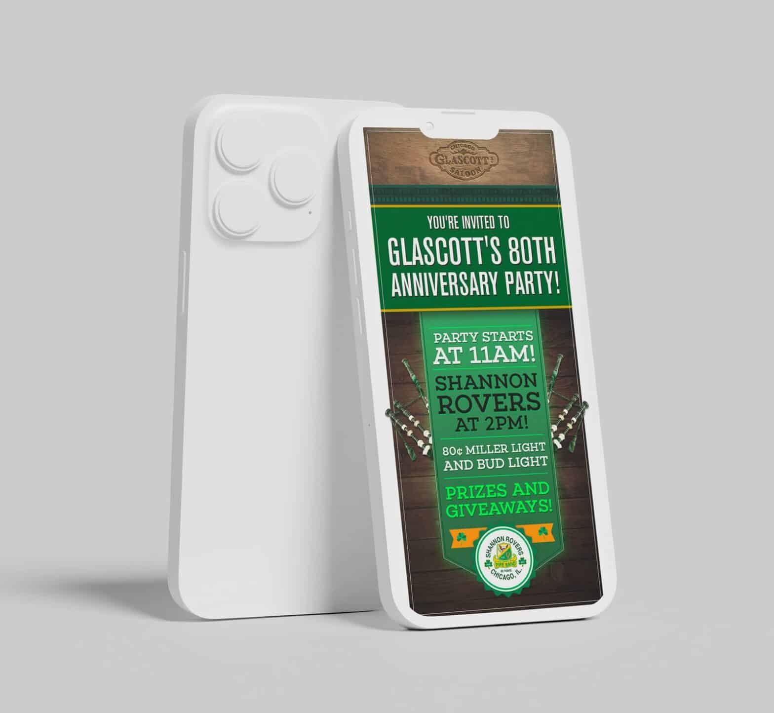 glascott's client product design on mobile devices